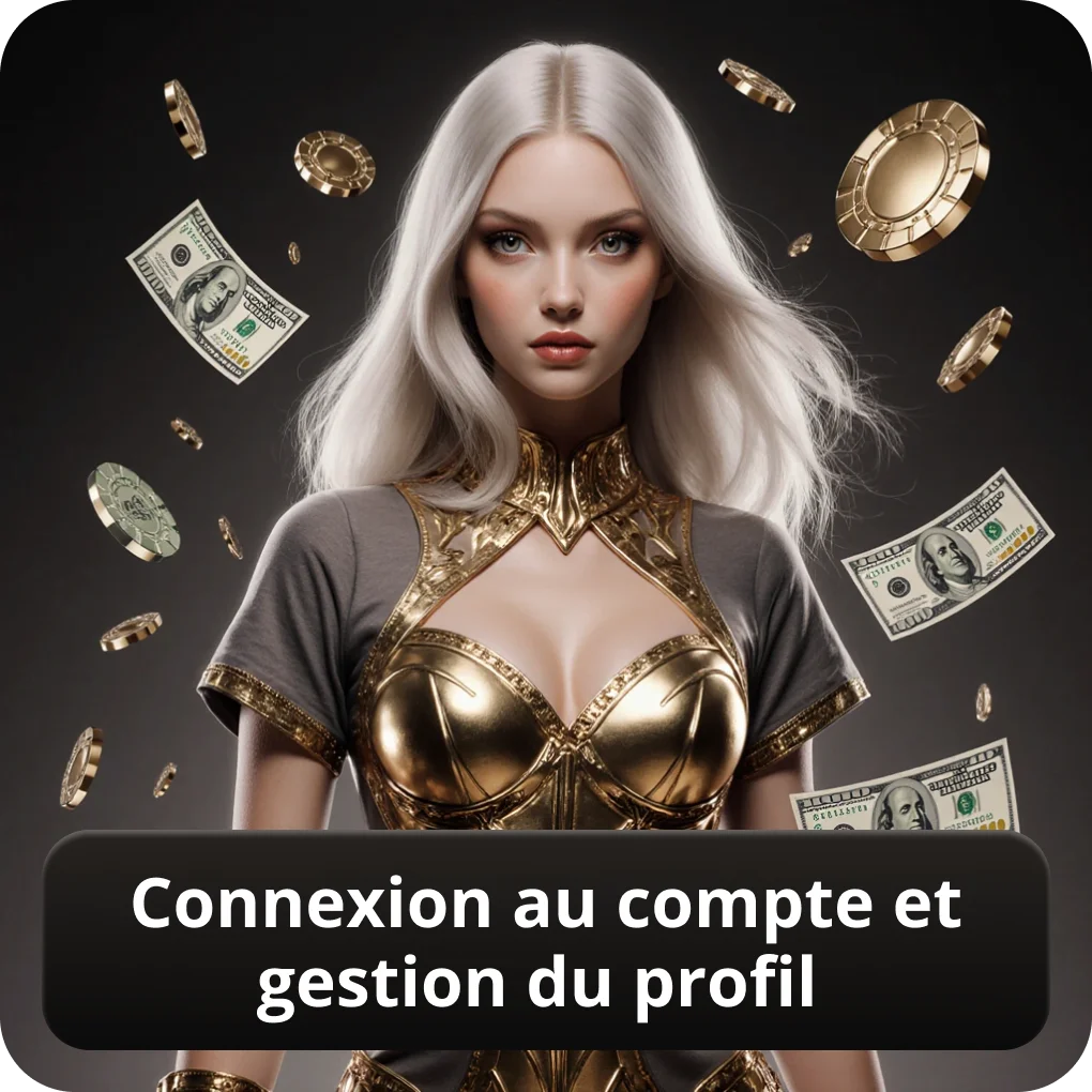 Connexion au compte et gestion du profil
